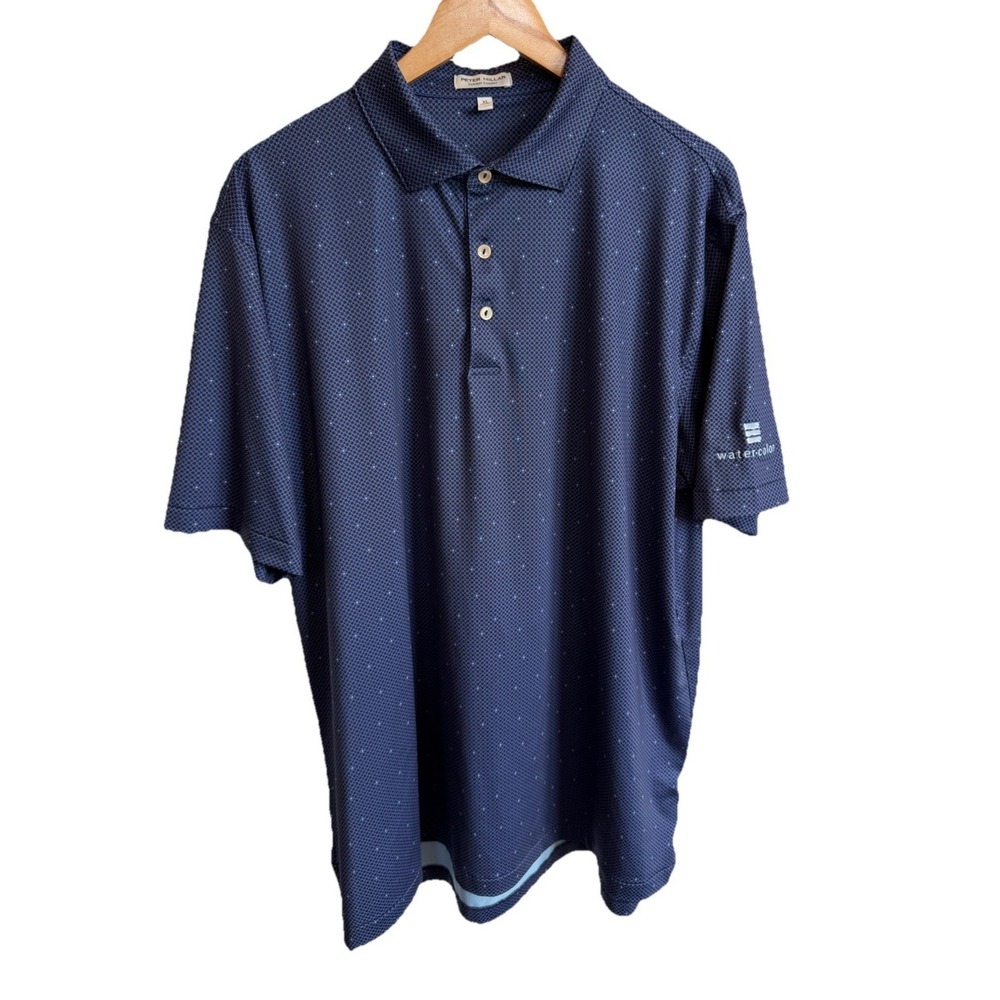 Peter Millar Summer Comfort Polo Shirt Mens XL Water Color 30A Golf Watercolor